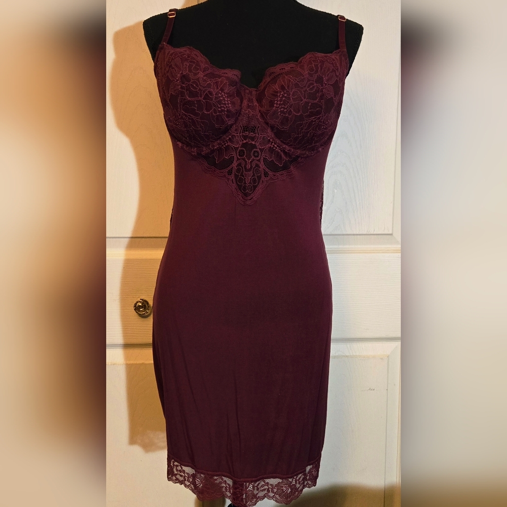 Victoria Secret Deep Red Lace Chemise